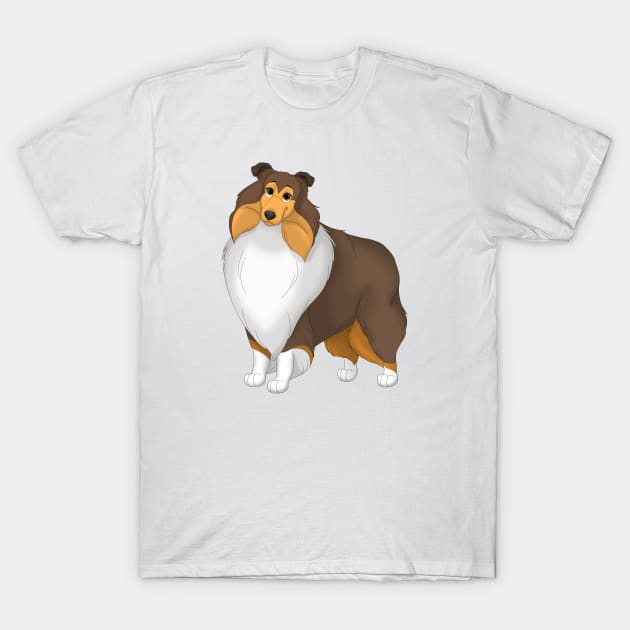 Sable Rough Collie Dog T-Shirt by millersye